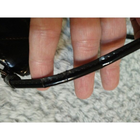 Coach Patent Leather Wristlet Black Y2k - Picture 5 of 9